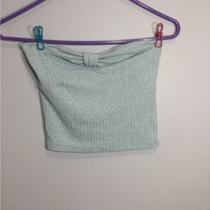 teal american eagle tube top